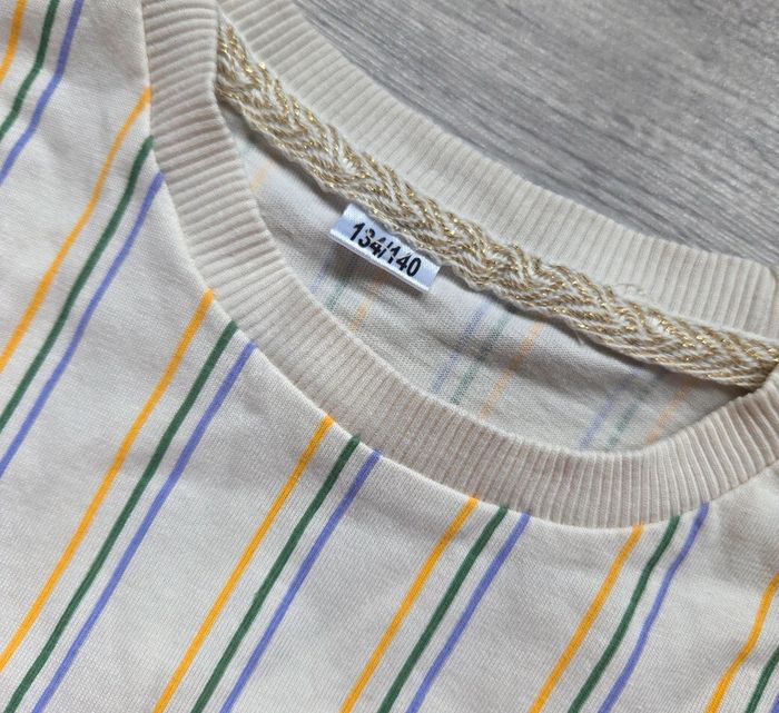 Robe Zeeman 10 ans - Rayures multicolores "80's girl" - photo numéro 3