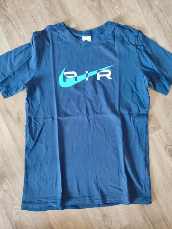 T-shirt Nike bleu logo turquoise – Taille XL