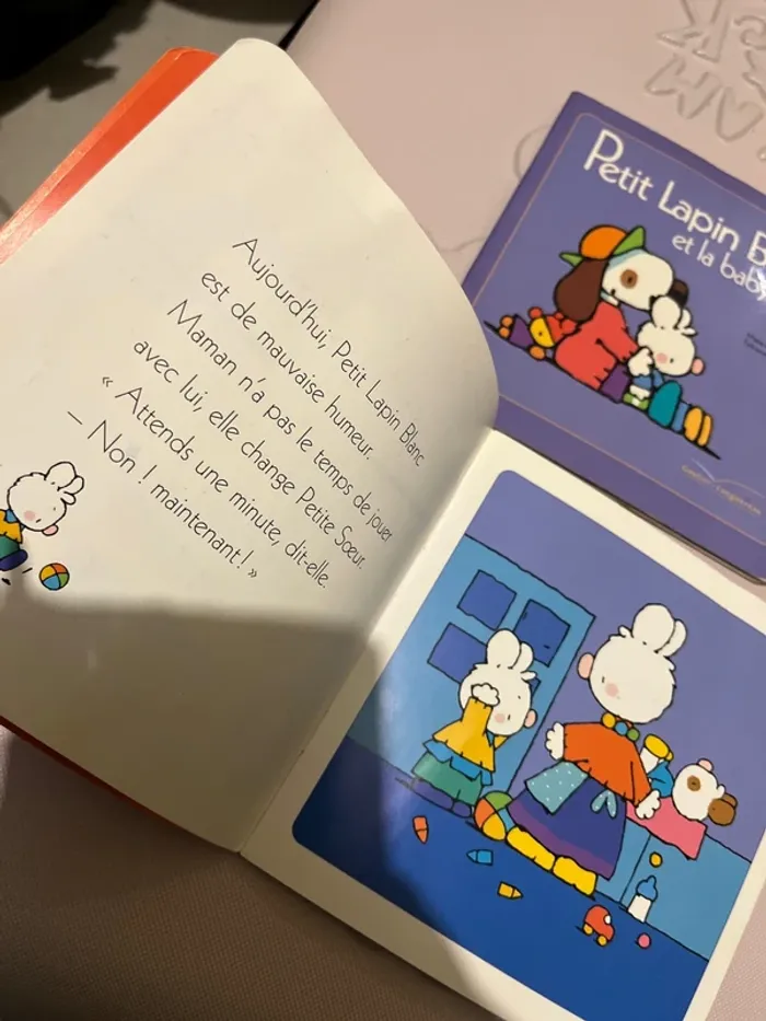 Lot de 2 livres : petit lapin blanc - photo numéro 2