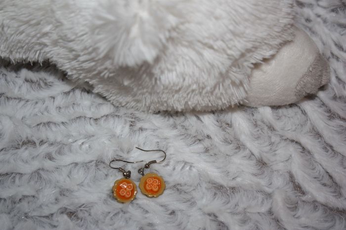 Boucle oreille pendante bonbon sucrerie - photo numéro 3