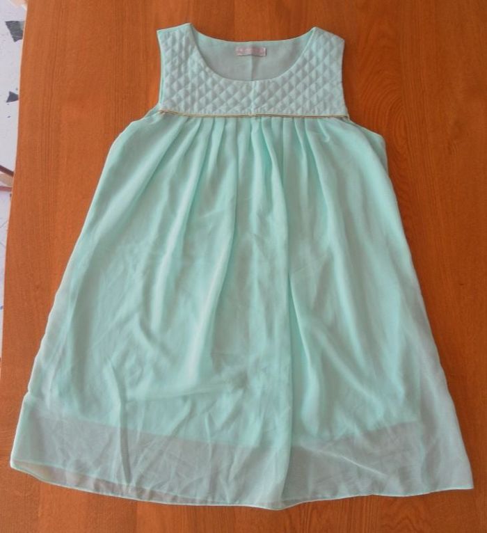 robe voilage turquoise