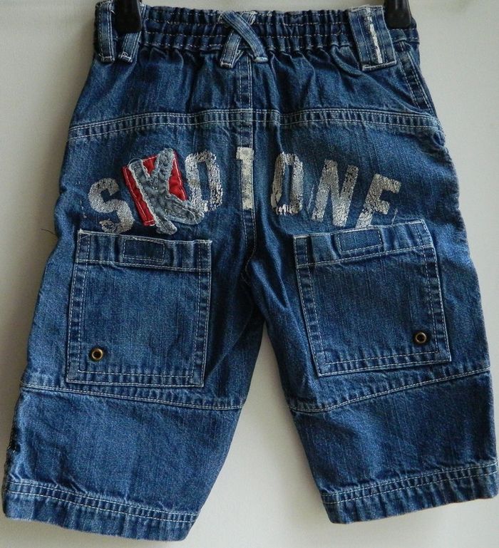 Bermuda en jeans T 2 ans "SK8" - photo numéro 2
