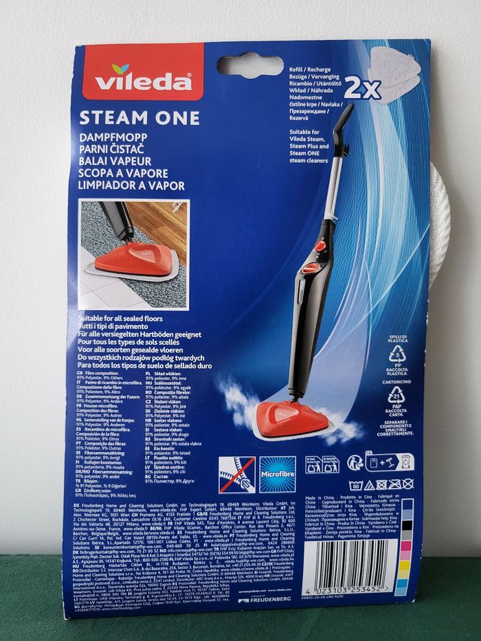 Lot de 2 microfibres pour balai vapeur Vielda Steam One neuve forme de triangles Neuf - photo numéro 2
