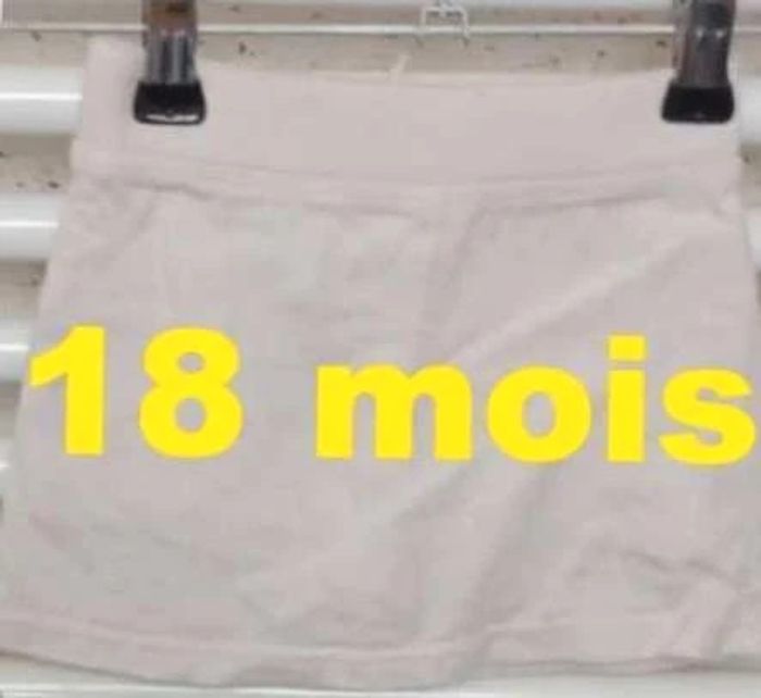 Jupe  crème  à  pois  rose et  jaune  fluo  La  Compagnie  des  Petits  Taille  18 mois