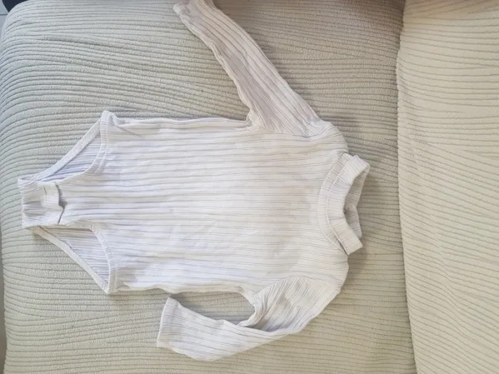 Body col roulé manche longue fille 18mois (noir/blanc)