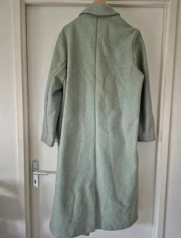 Manteau long vert pimkie avec boutons et poches - photo numéro 10