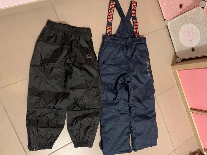 Salopette ski + pantalon imperméable 8 ans