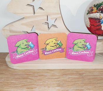 🍺 3 sous-bocks réversibles - Rince Cochon 🍺