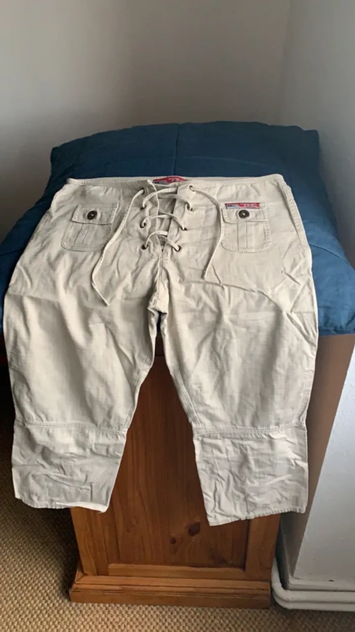 Pantacourt beige