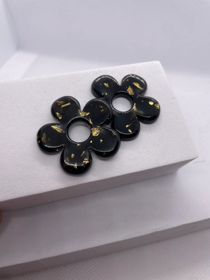 Paire de pampilles interchangeables avec créoles acier inoxydable - photo numéro 3