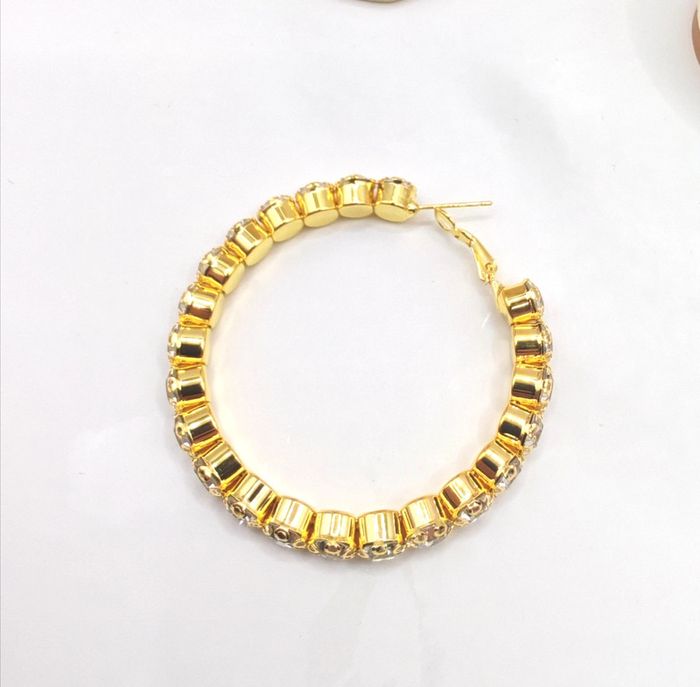 Boucles d'oreilles créoles strass - photo numéro 5