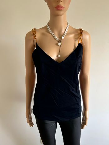 Haut bleu marine neuf à bretelles Morgan taille M (valeur 30€)