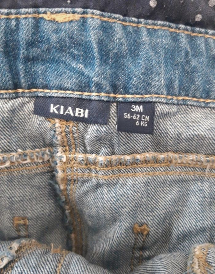 💐 salopette en jean fille en 3 mois Kiabi 💐 - photo numéro 5