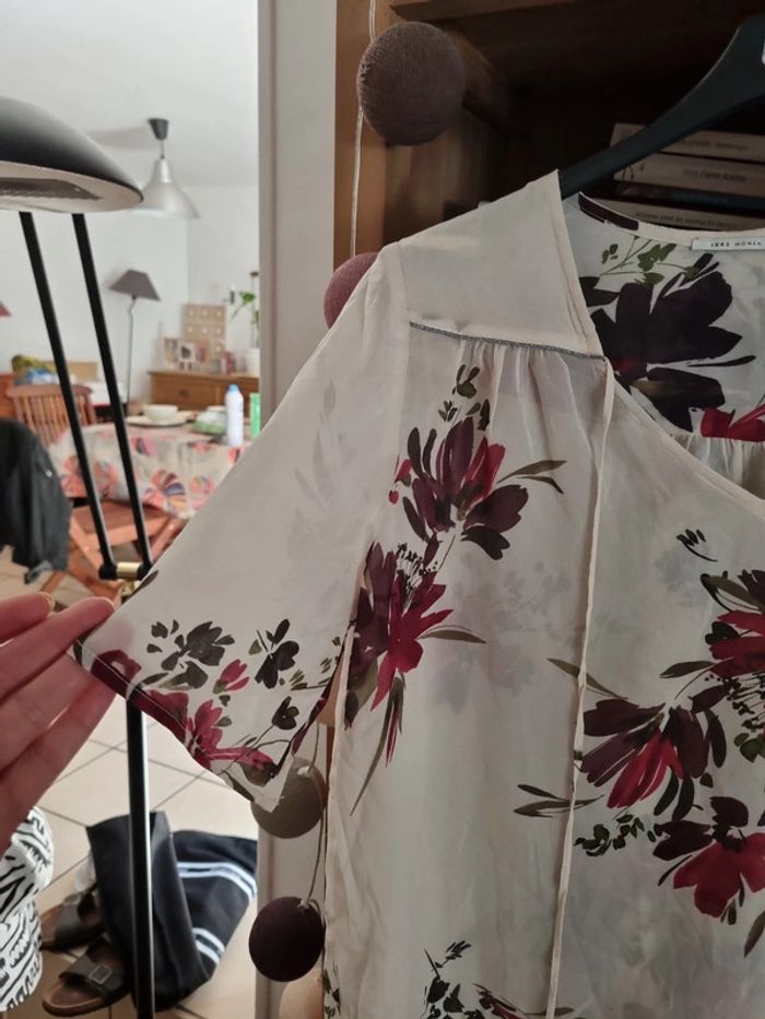 Chemisier IKKS en voile transparent taille 38 - photo numéro 3