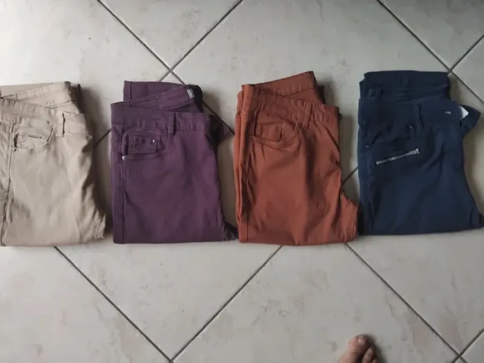 lot de 4 pantalons slim pour femme coupe Jeans, taille M/38 M / 38 / 10 - photo numéro 6