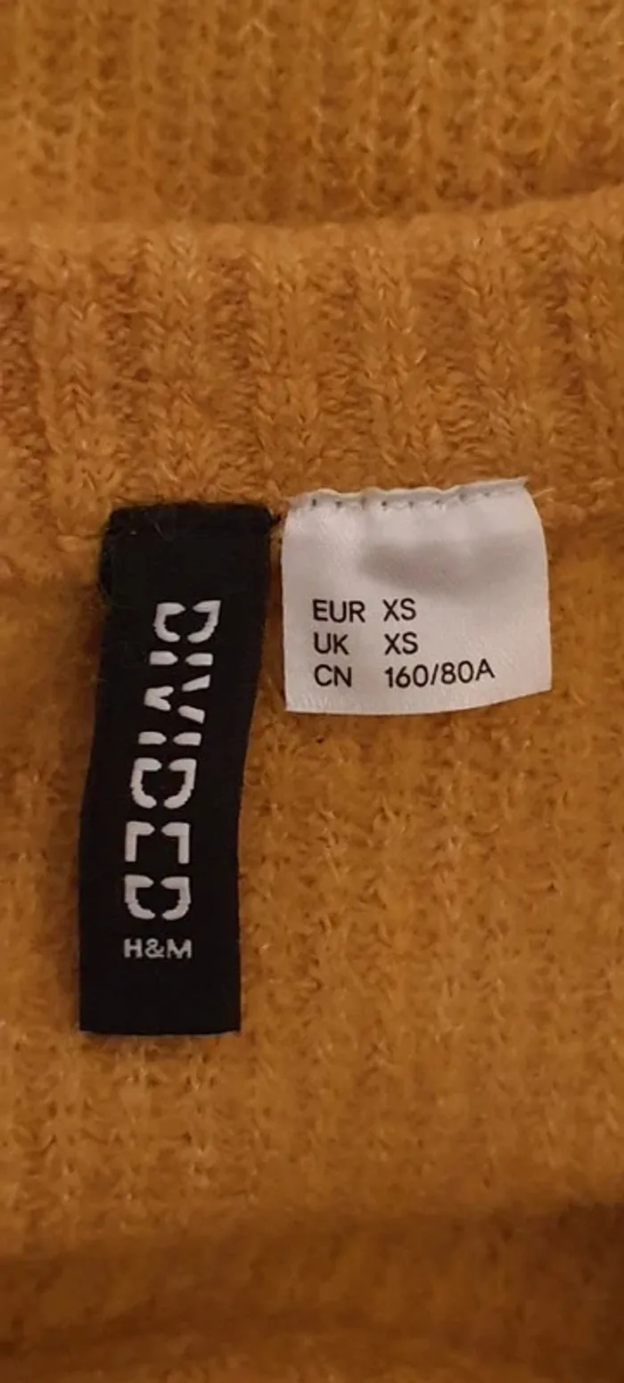 Pull femme moutarde "H&M" Taille XS - photo numéro 4