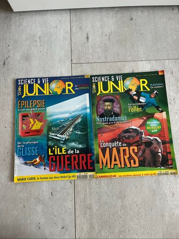 Science et Vie junior numéro 101 et 102
