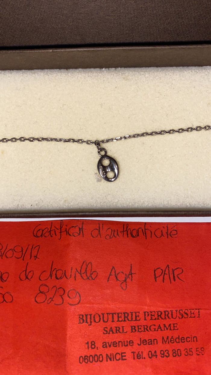 Bracelet cheville argent