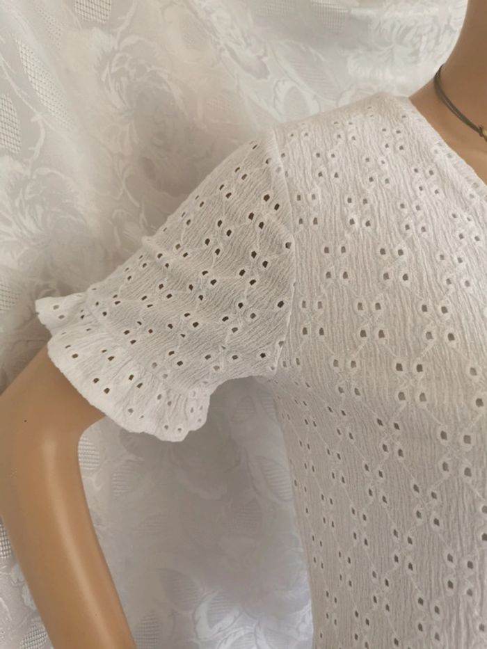 🌺Superbe robe blanche. Taille 38-40. Rainbow - photo numéro 3