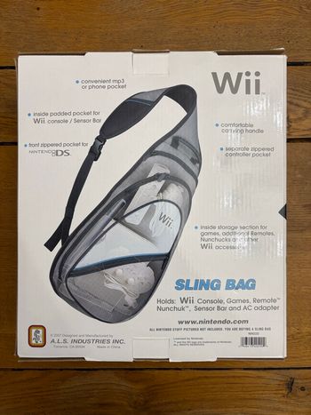 Sac de transport officiel Nintendo Wii - Sling Bag (neuf en boîte)