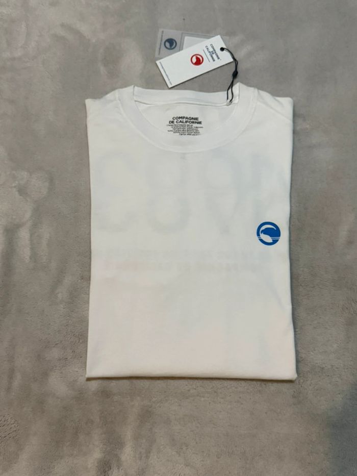 Compagnie de Californie - Tee-shirt manches longues "Long 83 sport" Blanc, taille XL