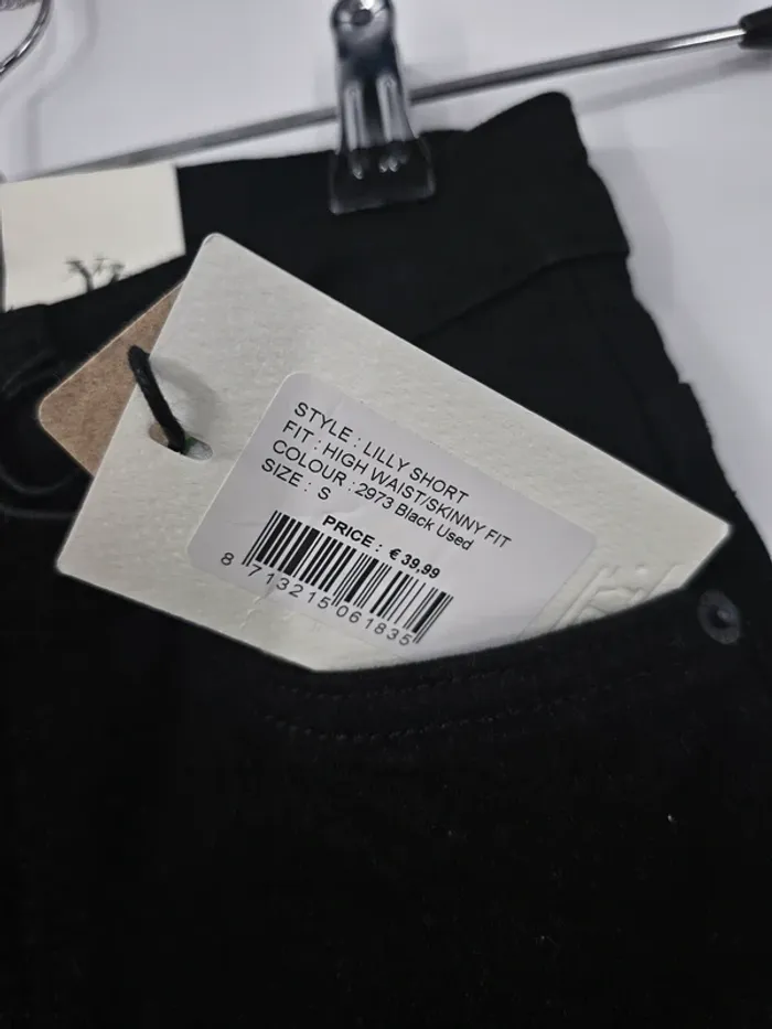 Short taille haute YEZZ – Modèle Lilly – S – Noir délavé - photo numéro 5