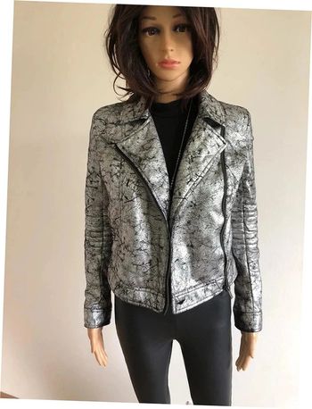 Perfecto argenté et noir Kookaï taille 36 jamais porté