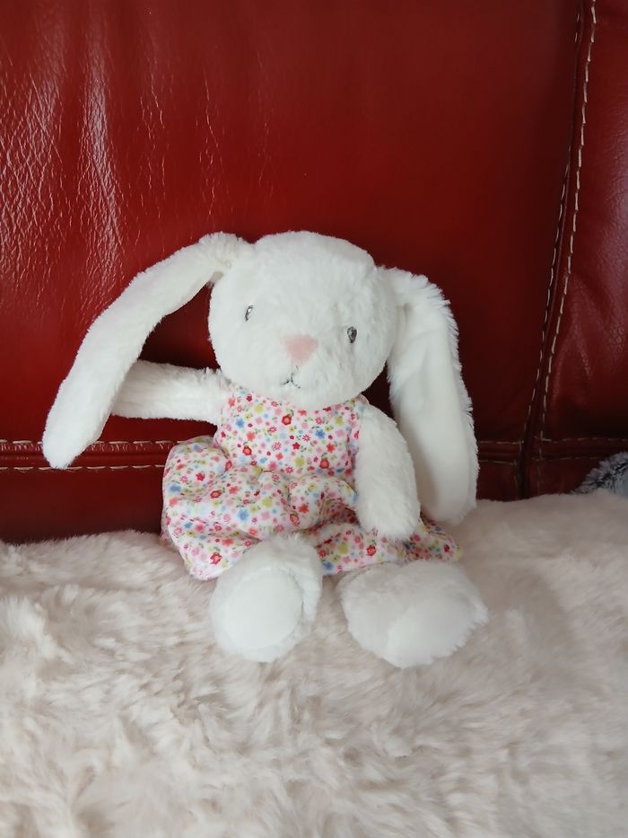 Pommette:Peluche Miss Lapinou *robe fleurie - photo numéro 10