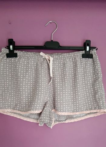 Short de nuit imprimé cœurs