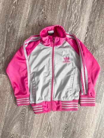 Veste grise et rose 4 ans (Adidas)