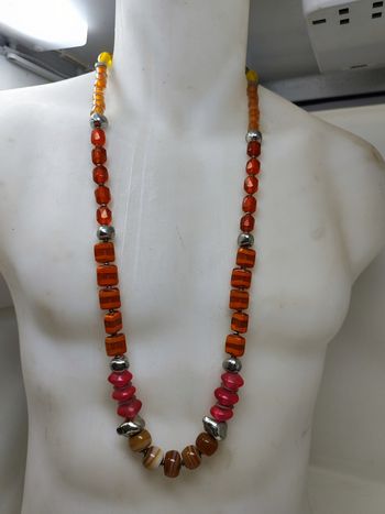 Collier vintage sautoir de style Murano