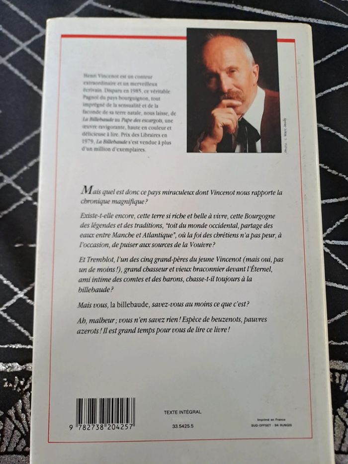 Livre La Billebaude, Henri Vincenot - photo numéro 2