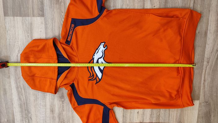 Vêtement Homme sweat sweatshirt à capuche orange NFL Team Apparel taille XL #Retrostreet - photo numéro 8