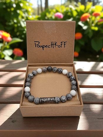 Bracelet à perles Poupechkoff homme