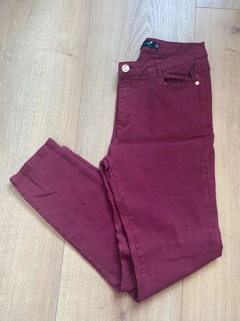 Pantalon slim taille 42 avec élasthane
