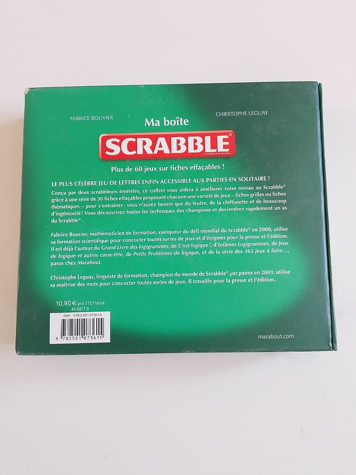 Ma boîte scrabble marabout complet - photo numéro 2