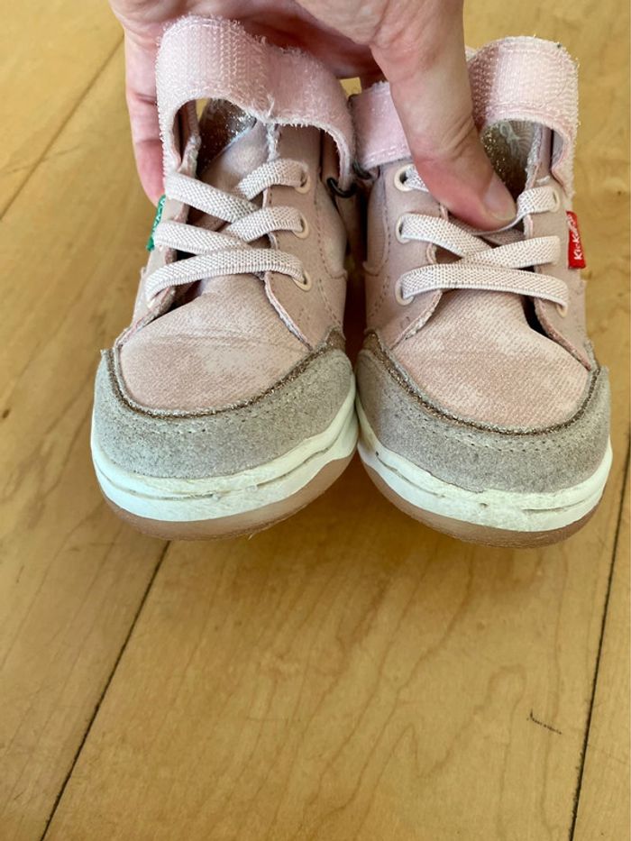 Baskets à scratch Kickers rose - 24 - photo numéro 7
