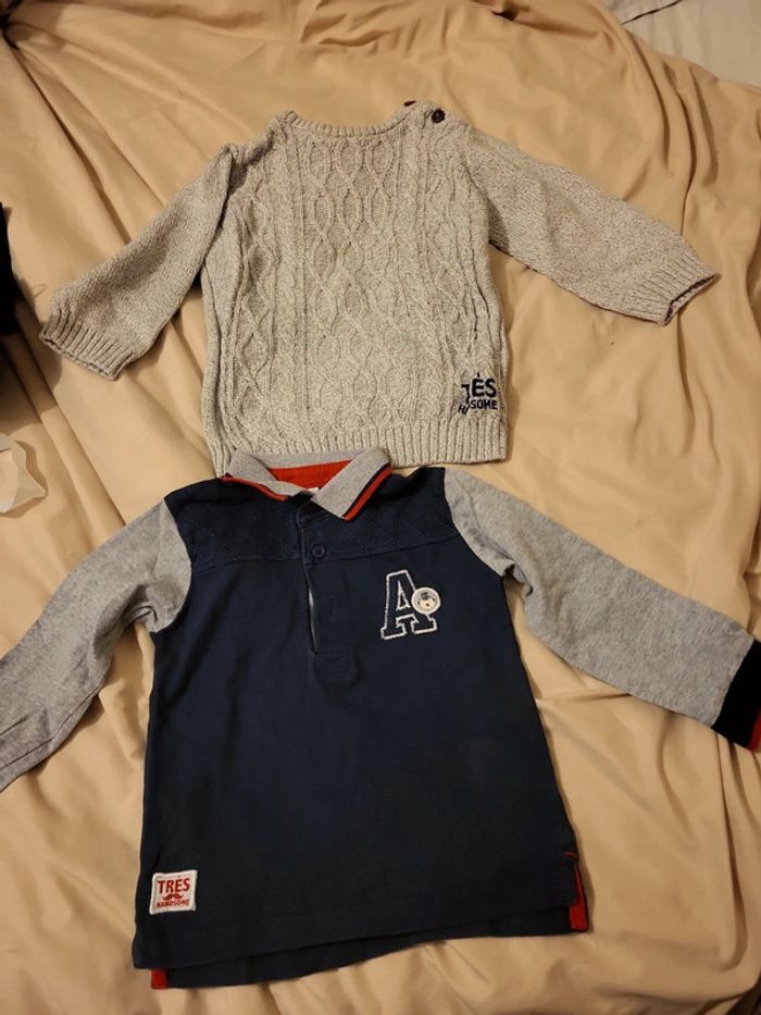 Pull/t-shirt ML 86 cm