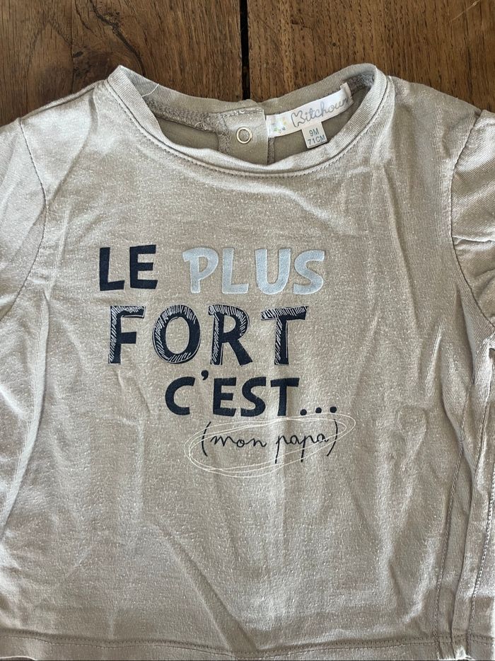 Lot t-shirt manches longues taille 9-12 mois - photo numéro 6