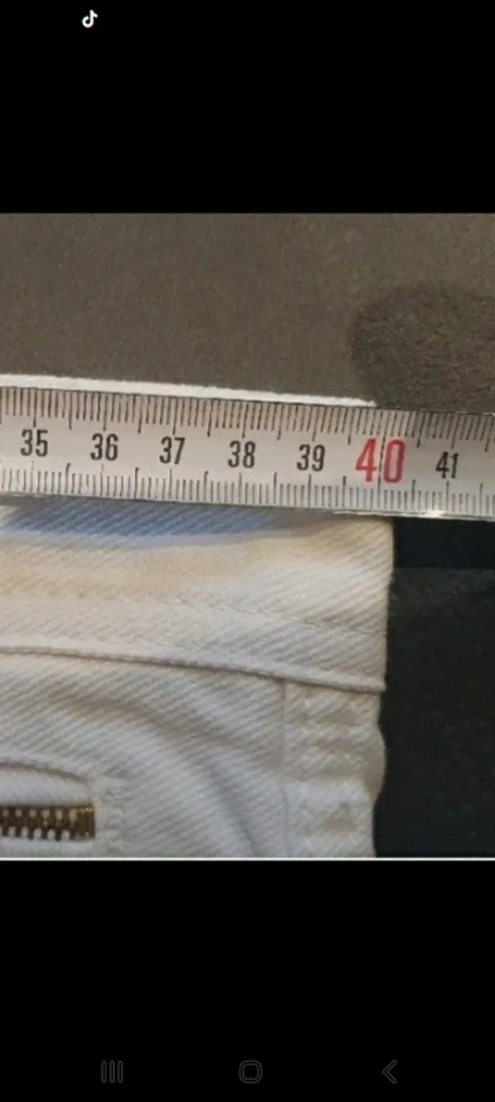 Jeans blanc taille 40 - photo numéro 9