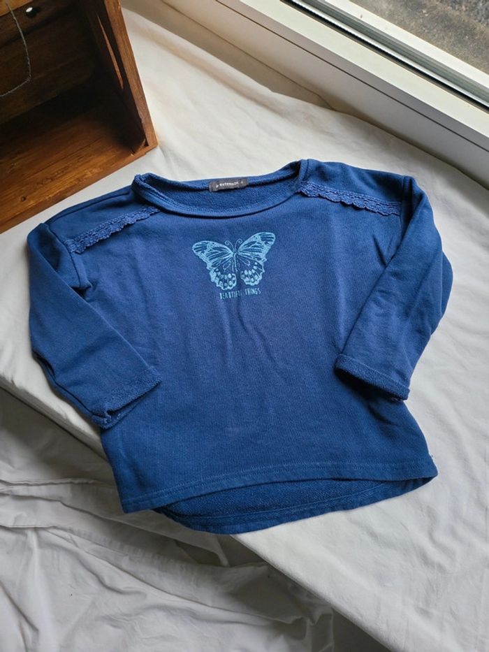 Sweat léger papillon 4 ans