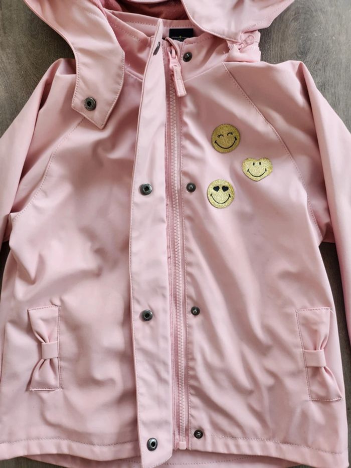 Veste coupe-vent imperméable rose fille 4 ans - photo numéro 4