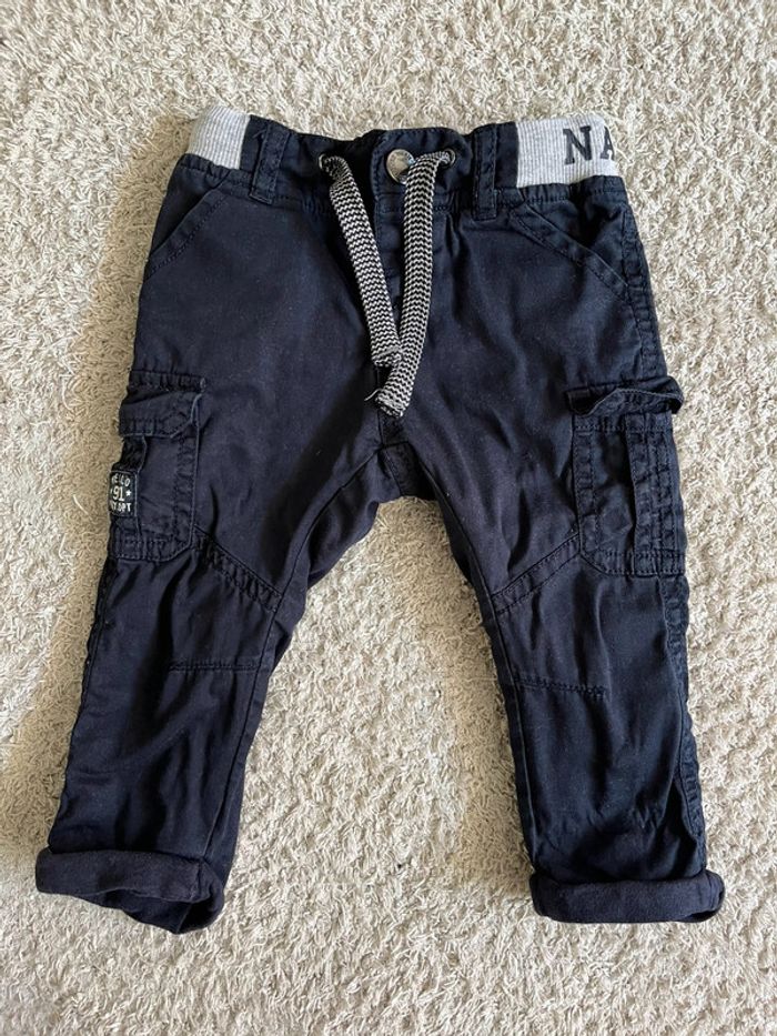 Pantalon souple bleu marine taille 6 mois Gémo