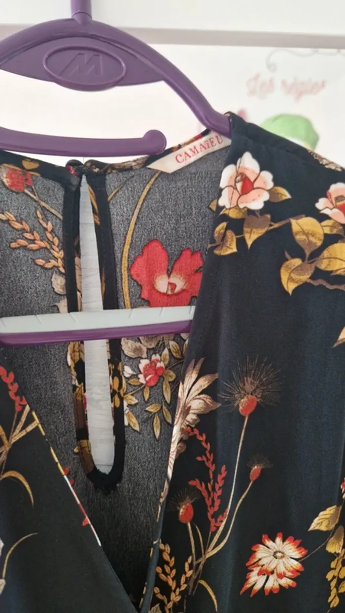 Combipantalon fleurs 34, XS - photo numéro 5