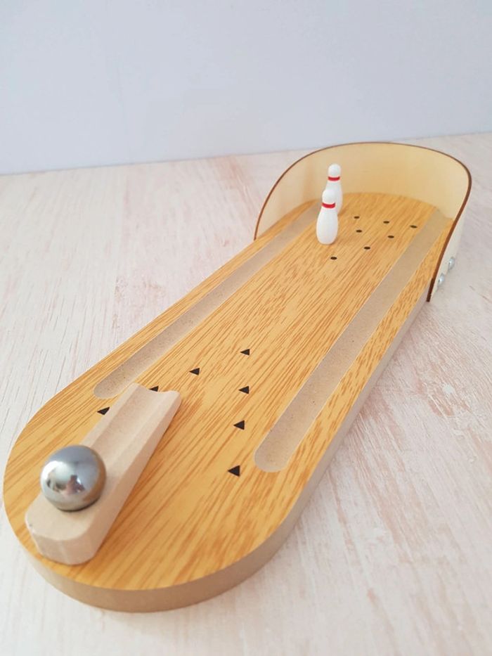 Bowling jeu de quilles miniatures en bois Flying tiger - photo numéro 6