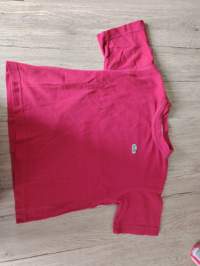 Tee shirt Lacoste rouge  4ans