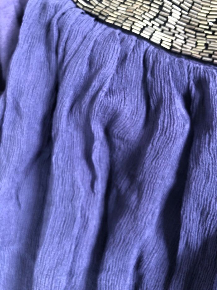 Robe Morgan chic violette en soie taille 36 - photo numéro 4