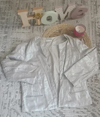 Veste argentée Promod – Tendance & Chic _ taille 38/M
