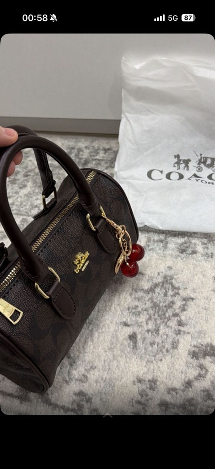 sac coach marron - photo numéro 5