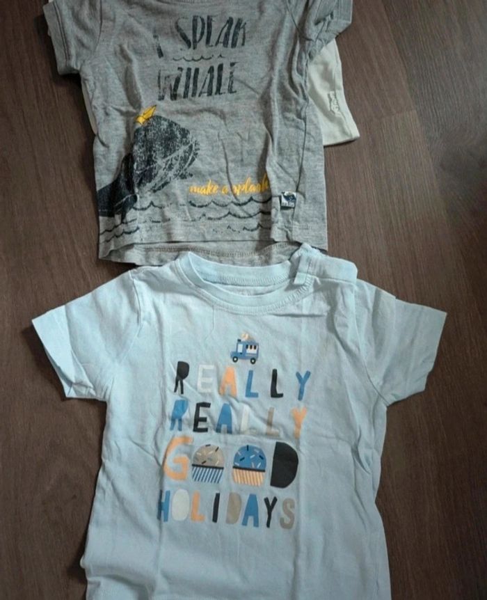 Magnifique lot de 7 t-shirts 9 mois - photo numéro 4